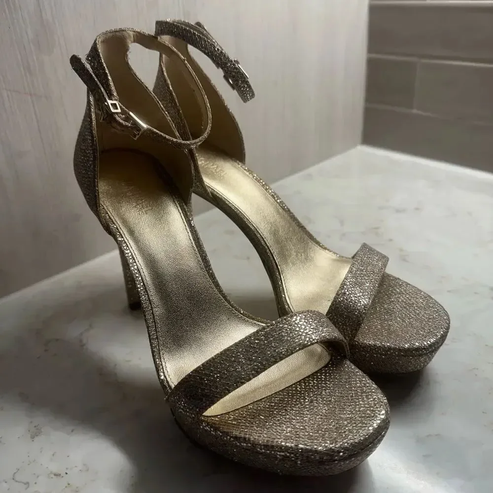 Michael Kors Sparkly Gold Women’s Heels
